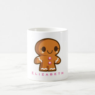 Mug Cute Fille en pain d'épices personnalisée
