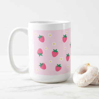 Mug Cute fleur de fraise image muette
