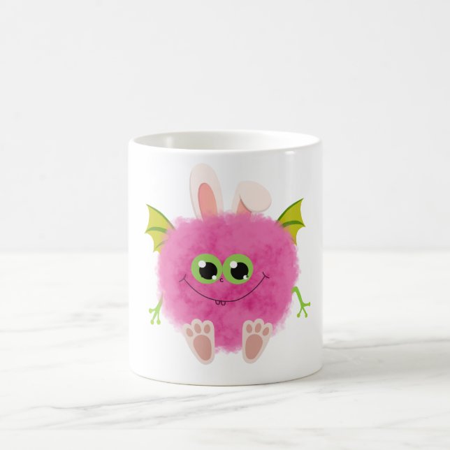 Mug Cute fluffy rabbit monster (Centre)