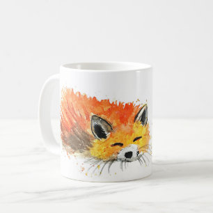 Mug Cute Fox animal aquarelle faune boisée
