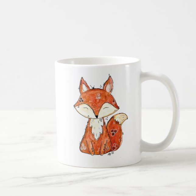 Mug Cute Fox Whimsical (Droite)