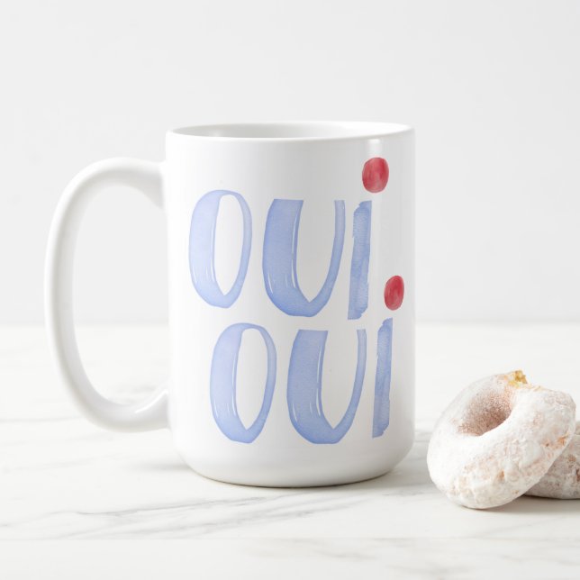 Mug Cute French Oui Oui (Avec donut)