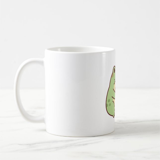 Mug Cute Frog Aime Boire Du Thé De Bulle (Gauche)