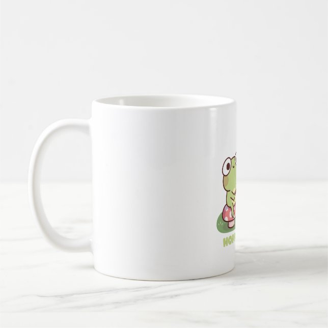 Mug Cute Frog Au Camping Hoppy Camper Pun (Gauche)