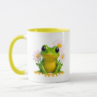 Mug Cute Frog Illustration