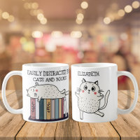 Cute Funny Book Amoureux des chats Devis Nom du ve