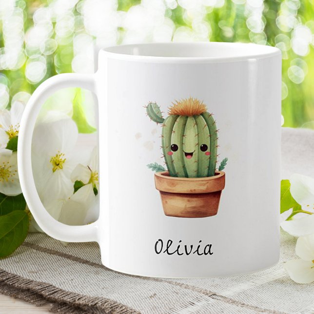Mug Cute Funny Cactus Garden Houseplant Personnalisé (Créateur téléchargé)