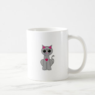 Mug Cute Funny Happy Grey Chat