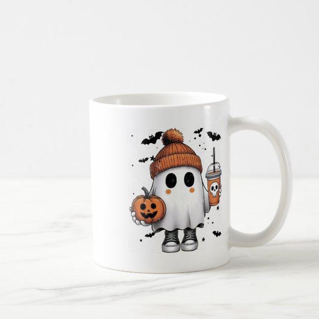 Mug Cute Ghost Boire Café Halloween Ghost Café (Droite)