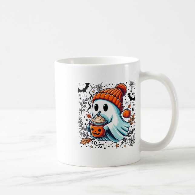 Mug Cute Ghost Boire Café Halloween Ghost Ice Cof (Droite)