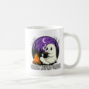 Mug Cute Ghost Coffee Lover Conception du camping