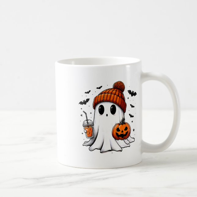 Mug Cute Ghost Halloween Bougie Ghost Coffee Lover Spo (Droite)