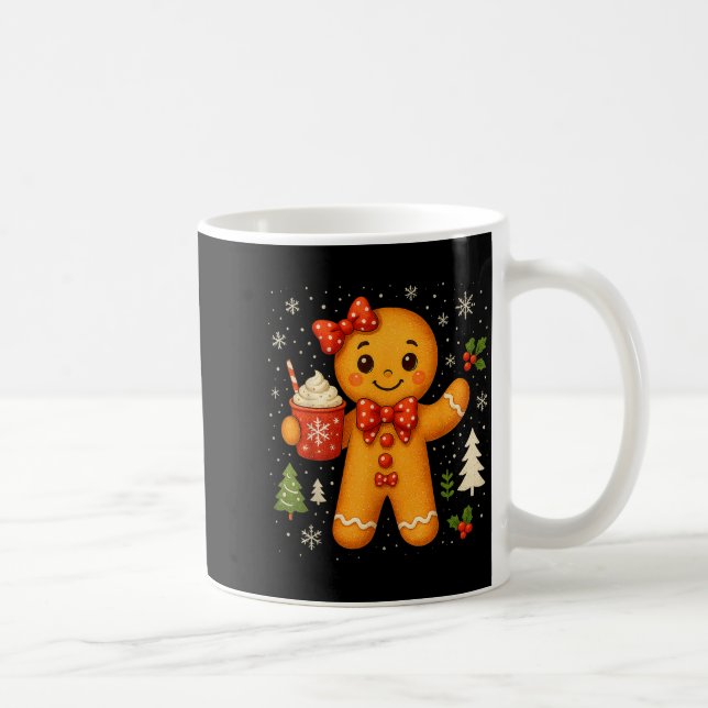 Mug Cute Gingerbread Christmas Snow Xmas For Men Women (Droite)