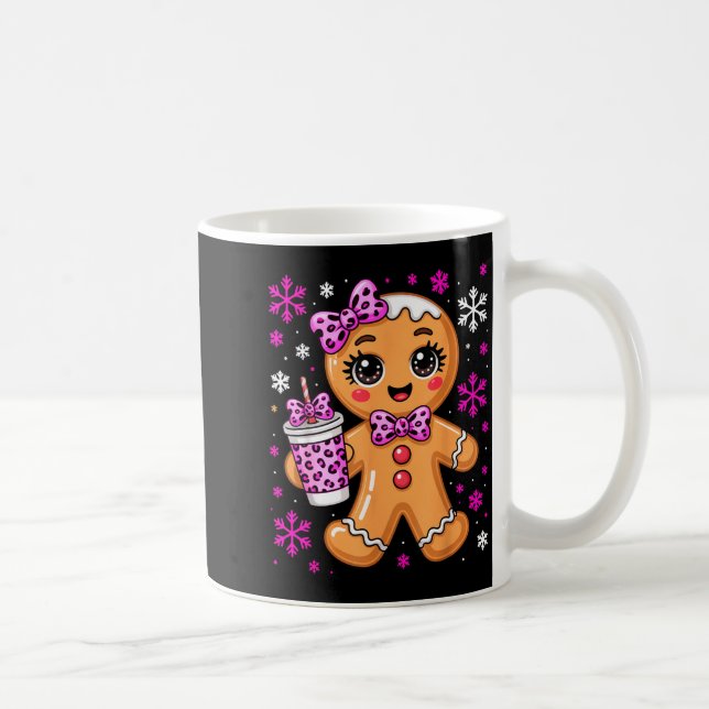 Mug Cute Gingerbread Leopard Coquette Christmas Xmas G (Droite)