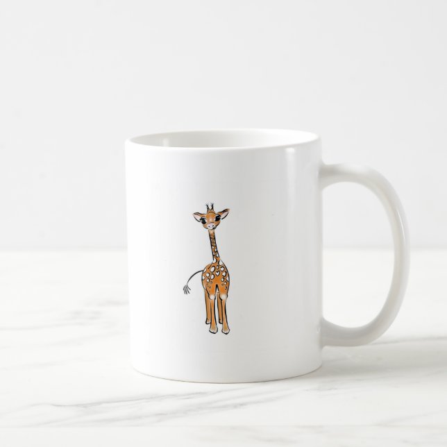 Mug Cute Giraffe drawing, safari animals (Droite)