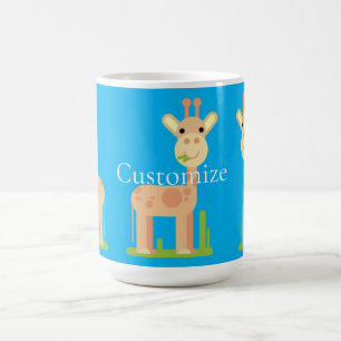 Mug Cute Giraffe Munching Thunder_Cove
