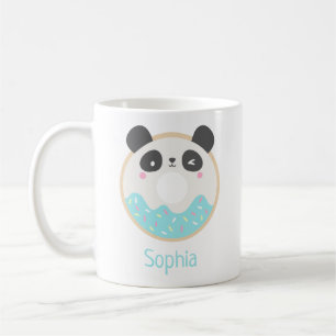 Mug Cute Girl Kawaii Panda Ours Nom du beigne