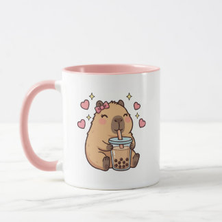 Mug Cute Girls Capybara Ramen Kawaii Tea Kawaii Capy 
