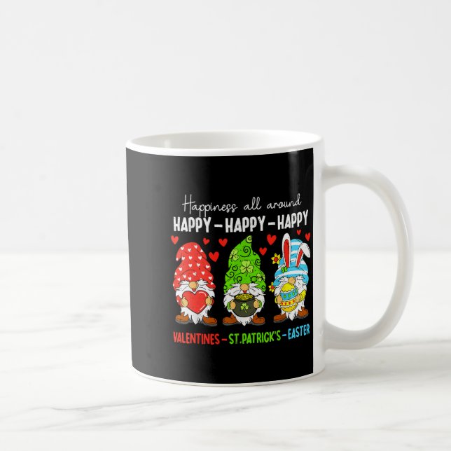 Mug Cute Gnome Joyeuse Saint-Valentin Saint-Patrick Pâ (Droite)