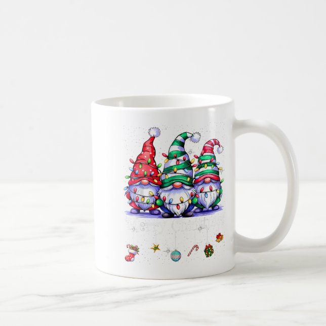Mug Cute Gnomes Merry Christmas Light Family Gnome Xma (Droite)