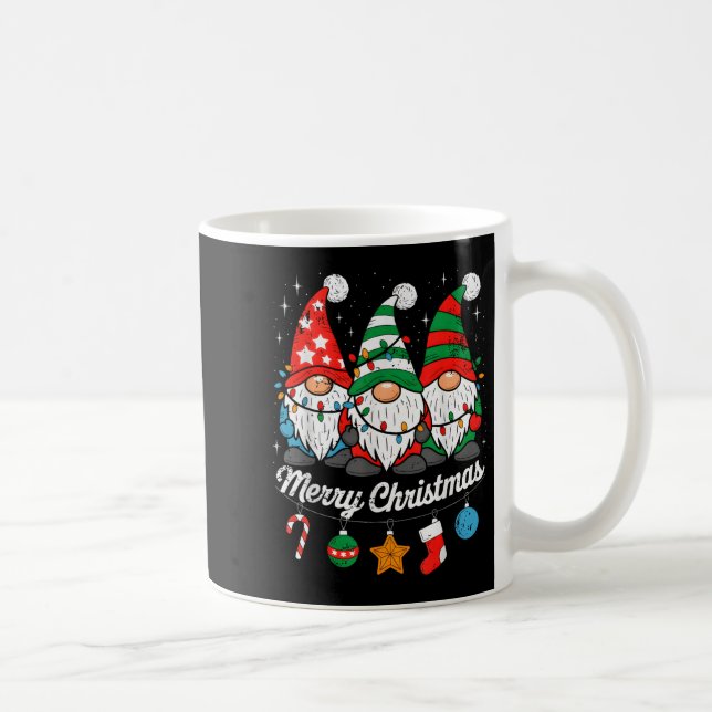 Mug Cute Gnomes Merry Christmas Light Family Gnome Xma (Droite)