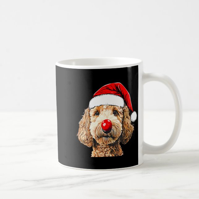 Mug Cute Goldendoodle Dogs Christmas Santa Golden Dood (Droite)