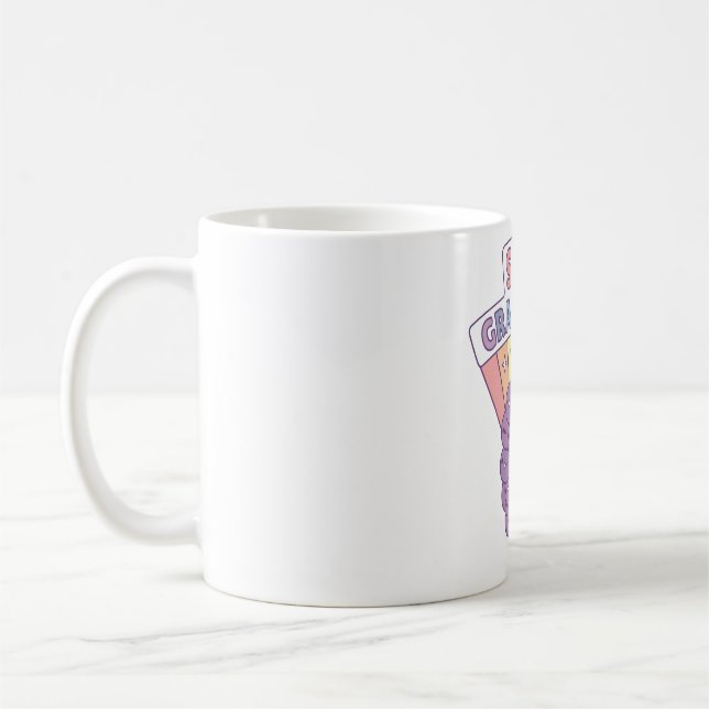 Mug Cute Grapes Stay Grapeful Positive Pun (Gauche)