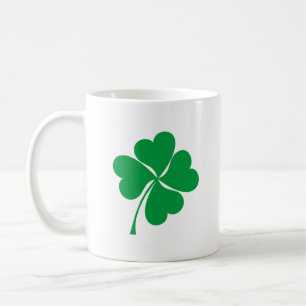 Mug Cute Green Lucky 4 coeur feuille Clover shamrock