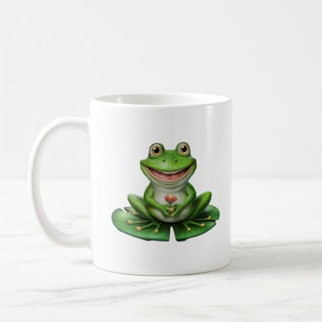 Mug Cute Grenouille verte (Gauche)
