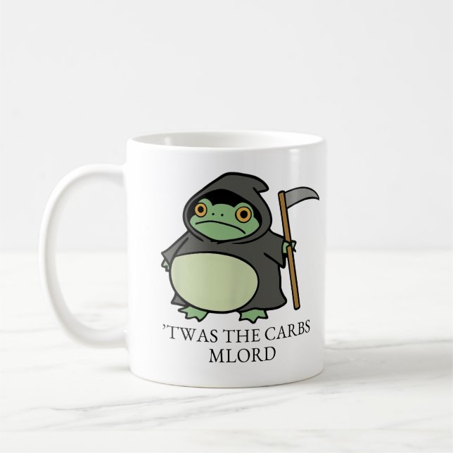 Mug Cute Grim Reaper Frog – C'étaient les glucides, M' (Gauche)