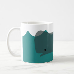 Mug Cute Gris Baleine Art De l'environnement Baleines