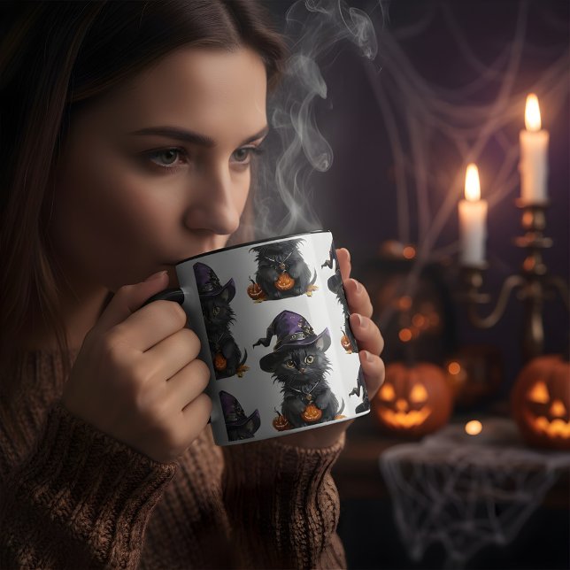 Mug Cute Halloween Chat En Halloween Costume Design (Créateur téléchargé)