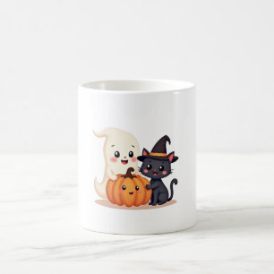 Mug "Cute Halloween Squad   Kawaii Ghost & Citrouille
