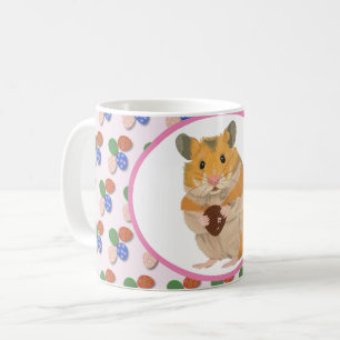 Mug Cute Hamster tenant un oeuf de Pâques