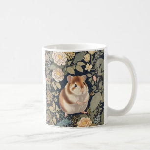 Mug Cute Hamster William Morris Inspiré
