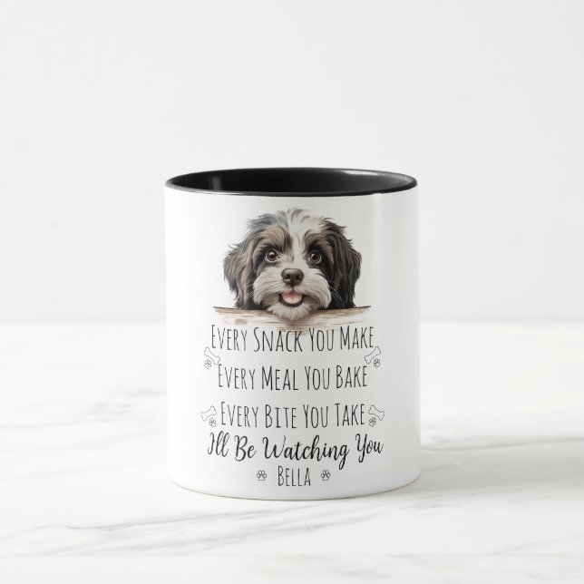 Mug Cute Havanese Chien drôle Personnalisé (Centre)
