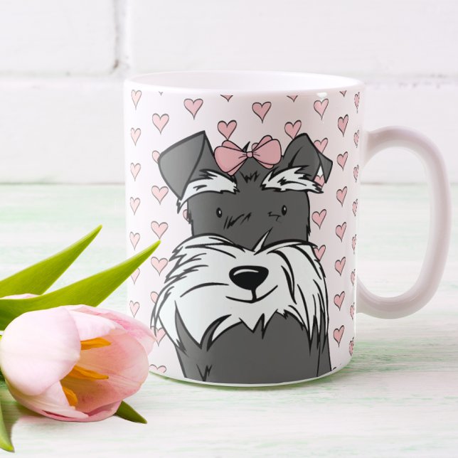 Mug Cute Hearts Schnauzer (Créateur téléchargé)