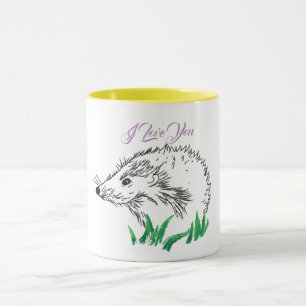 Mug Cute Hérisson Dessin de Musique