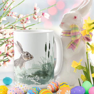 Mug Cute Hoppy Bunny Pâques Aquarelle Pastel