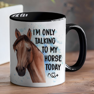 Mug Cute Horse Lover Équestre Cadeau Western Cowgirl