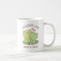Cute Hugging Grenouilles Frogever Love Valentines 