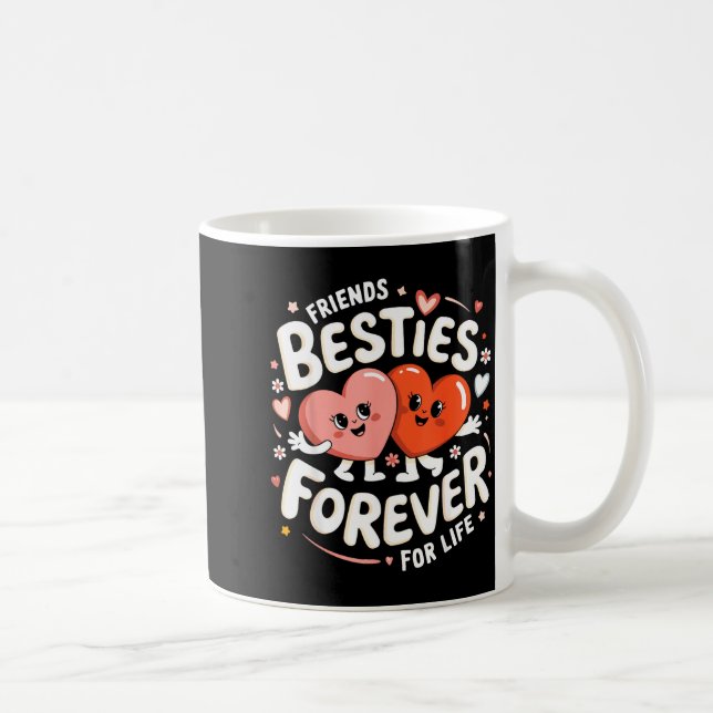 Mug Cute Ies Forever Hearts Friendship Girls Valentine (Droite)