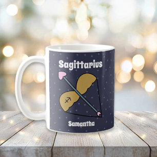 Mug Cute Illustré Sagittarius Zodiac Personnalisé