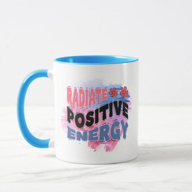 Mug Cute inspirational word art positive  (Gauche)