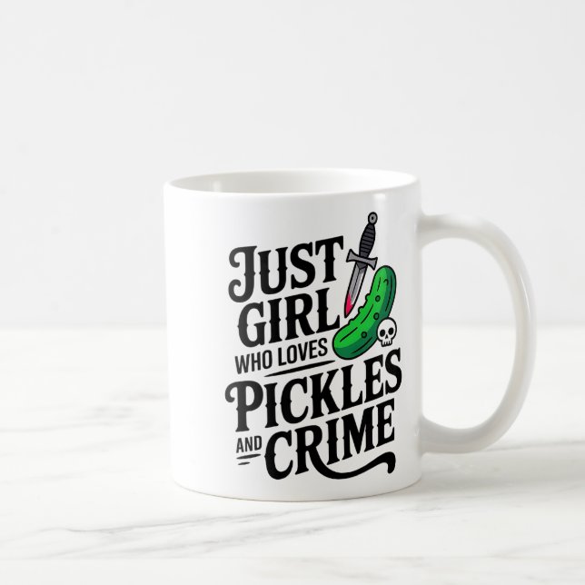 Mug Cute Just A Girl Who Loves Ckles And Crime Hallowe (Droite)
