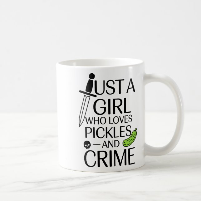 Mug Cute Just A Girl Who Loves Ckles And Crime Hallowe (Droite)