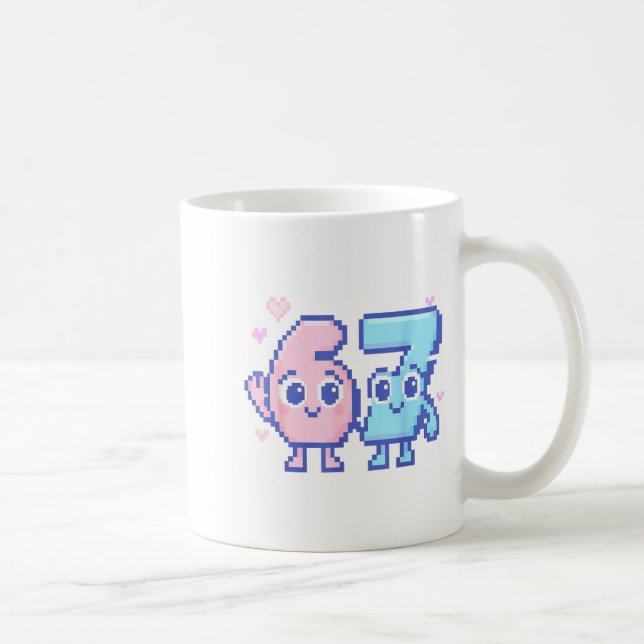 Mug Cute Kawaii 67 Six Seven Meme 6 7 Girls Italian Br (Droite)