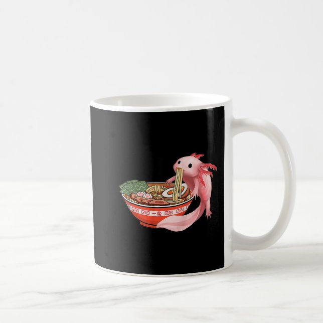 Mug Cute Kawaii Anime Axolotl Japonais Ramen nouilles  (Droite)