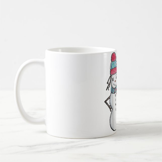 Mug Cute Kawaii Anime Neige Pour Cerfs Esthétique Japa (Gauche)