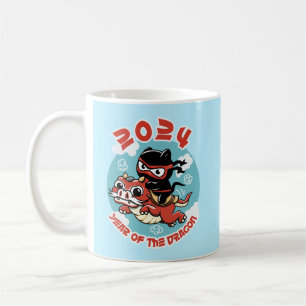Mug Cute Kawaii Art 2024 Année Du Dragon